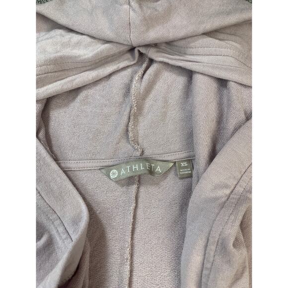 Athleta Nirvana Hooded Wrap Cardigan Athleisure Light Pink Size XS - Picture 6 of 11